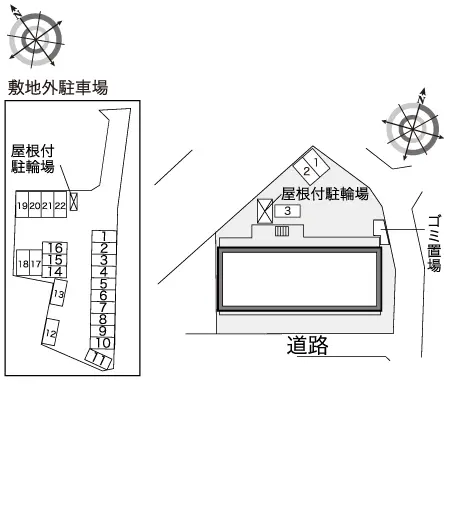 ★手数料０円★さいたま市浦和区木崎５丁目　月極駐車場（LP）